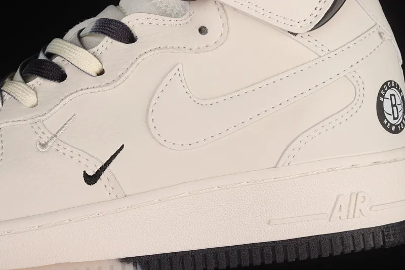 All categories Nk Air Force 1 Air Force series Nk Air Force 1 Mid Air Force mid-top Nk Air Force 1'07 Mid "Mi Black and White" Brooklyn Nets city limited Air Force One mid-top casual sneakers NT2969-013